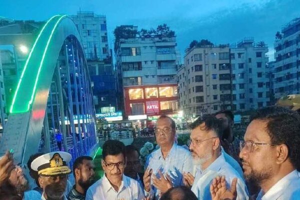 রামপুরা খালের ওপর আফতাবনগর-বনশ্রী ফুটওভার ব্রিজ চালু